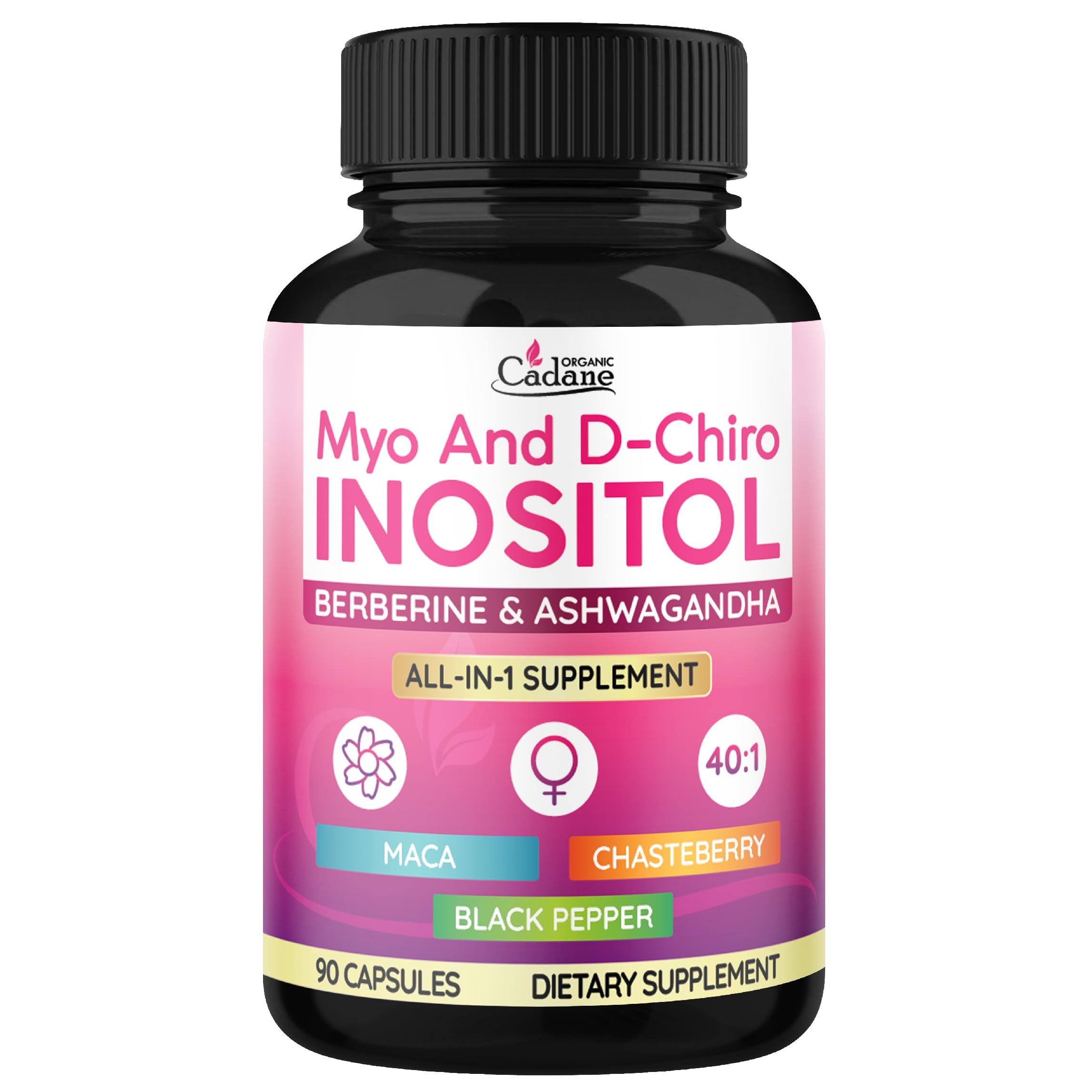 Amazon.com: Organic Cadane Myo & D-Chiro Inositol Supplement